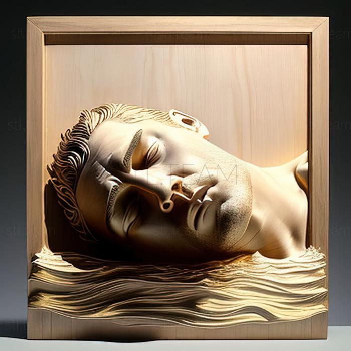 3D модель Ерік Зінер, американський художник (STL)